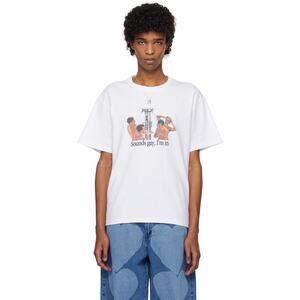CARNE BOLLENTE Sounds Gay I'm In T-Shirt White - XS